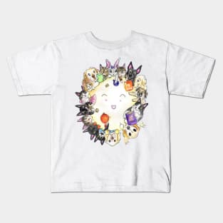 Happy Moon And Furriends Kids T-Shirt